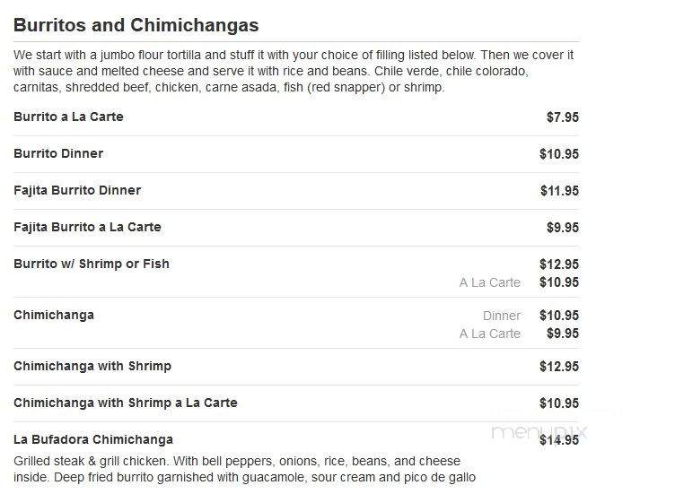 Santiago's Grill & Seafood - Bakersfield, CA menu_pic