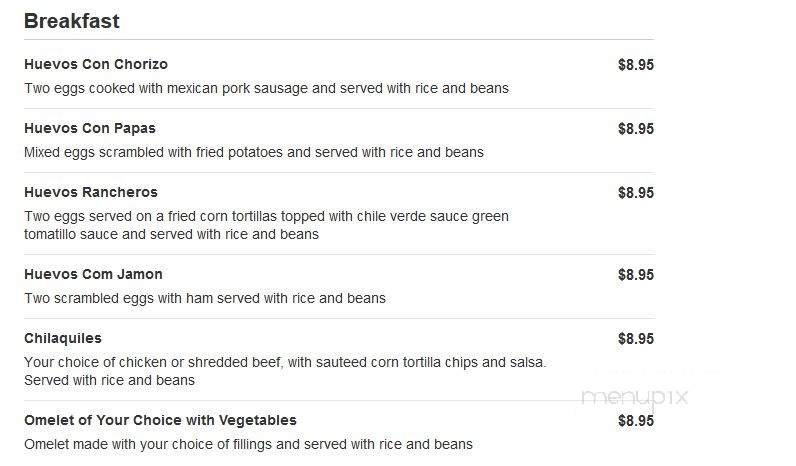 Santiago's Grill & Seafood - Bakersfield, CA menu_pic