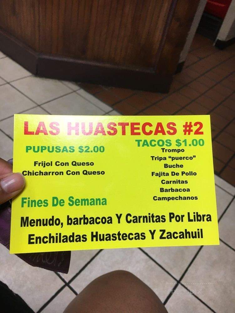 Las Huastecas 2 - Dallas, TX menu_pic