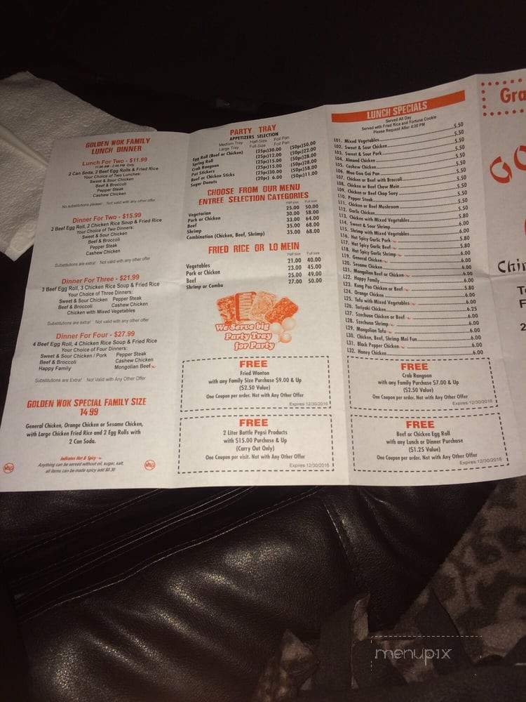 Golden Wok - Janesville, WI menu_pic