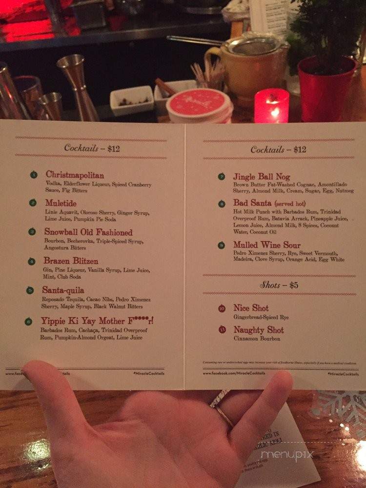 Miracle on Monroe - Atlanta, GA menu_pic