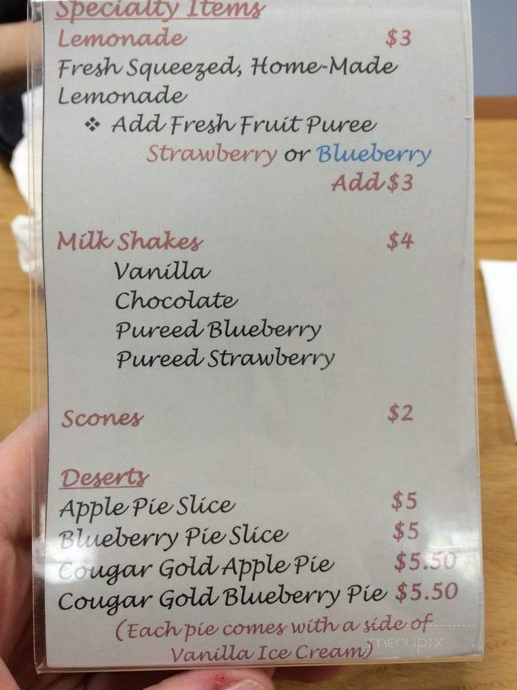 Judy's - Royal City, WA menu_pic