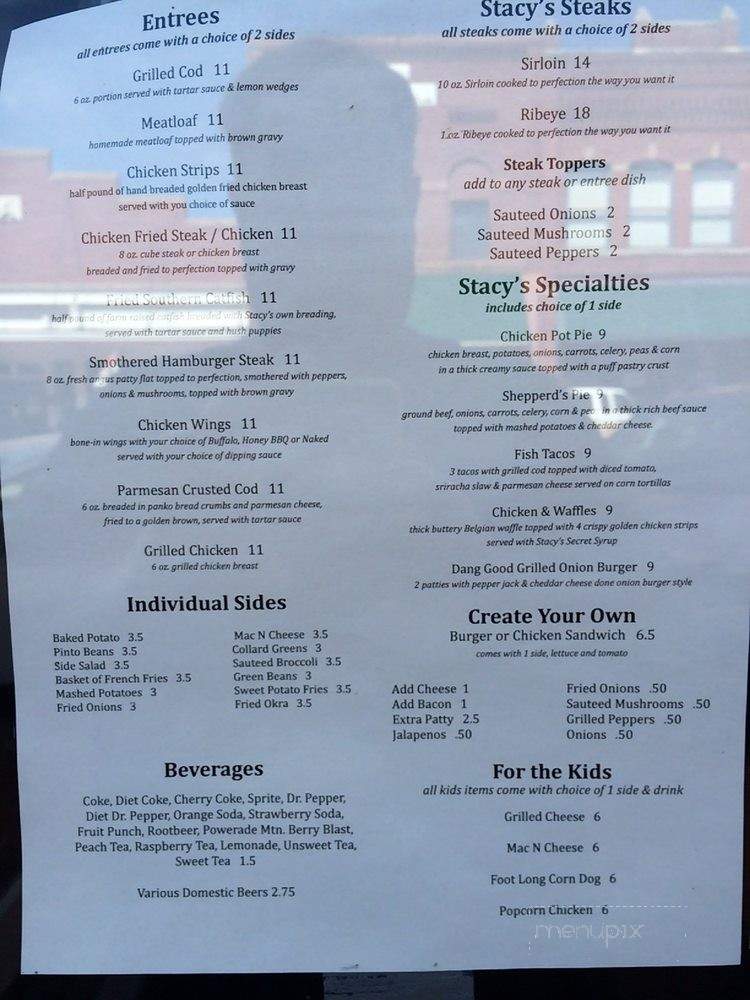 Stacy's Place - Guthrie, OK menu_pic
