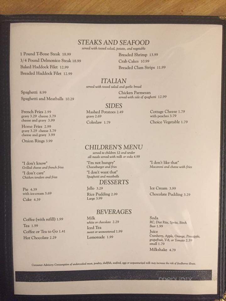 D's Diner - Wilkes-Barre, PA menu_pic
