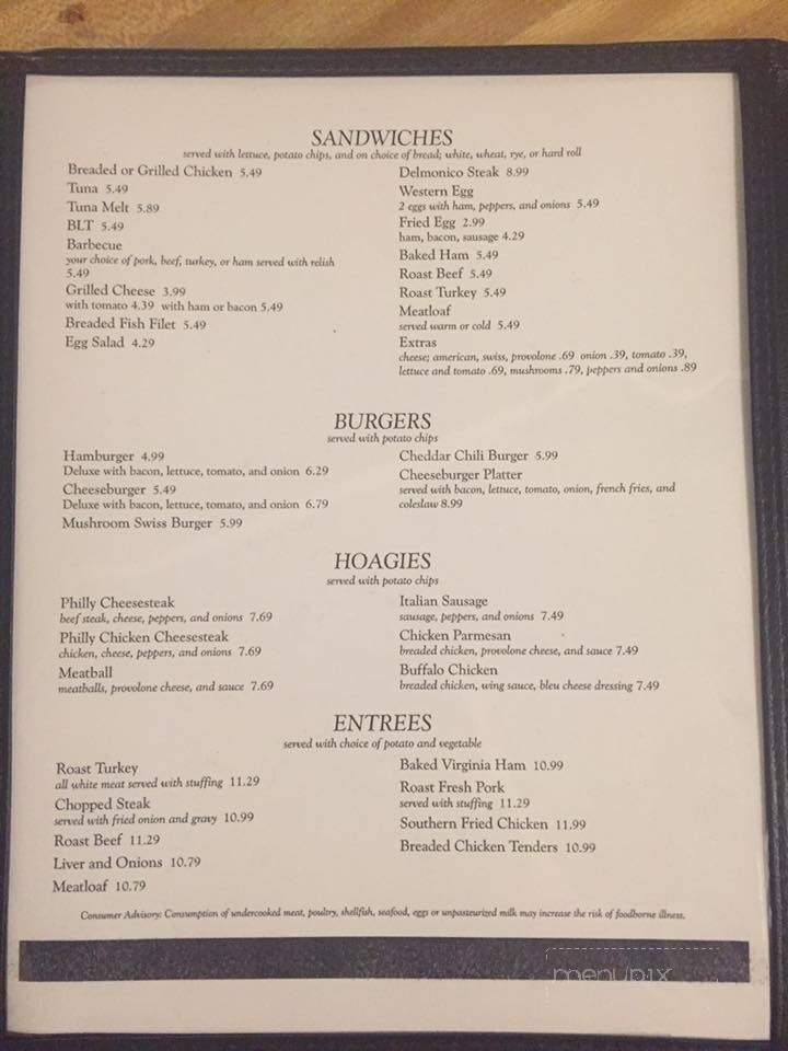 D's Diner - Wilkes-Barre, PA menu_pic