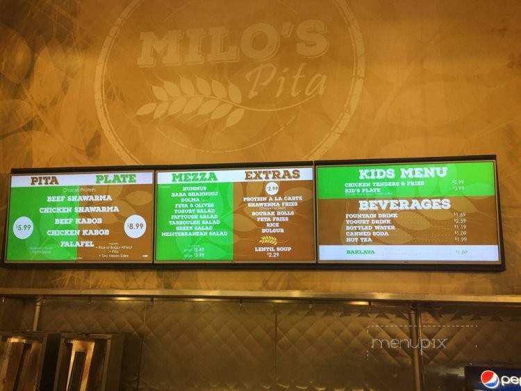 Milo's Pita - Vernon Hills, IL menu_pic