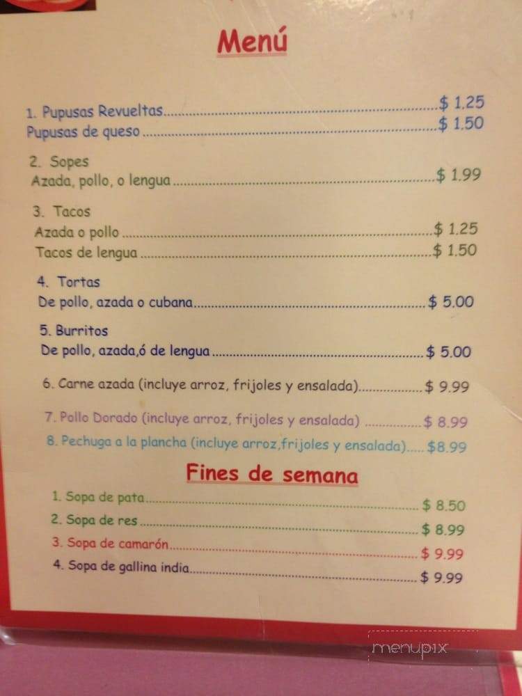 La Despensa Latina - Springdale, AR menu_pic