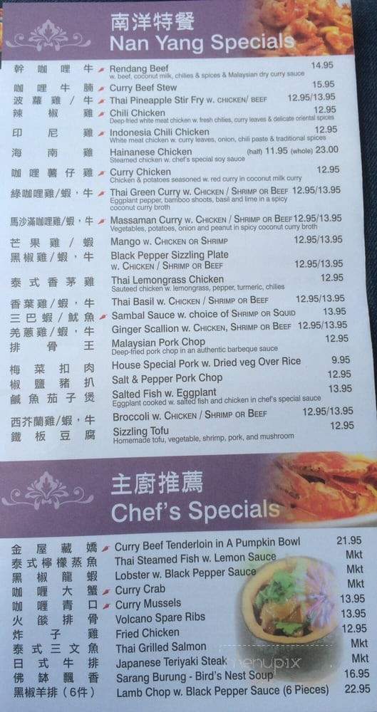 Nan Yang Kitchen - Flushing, NY menu_pic