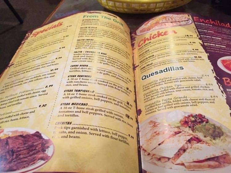 LaVilla Mexican Restaurant - Guthrie Center, IA menu_pic
