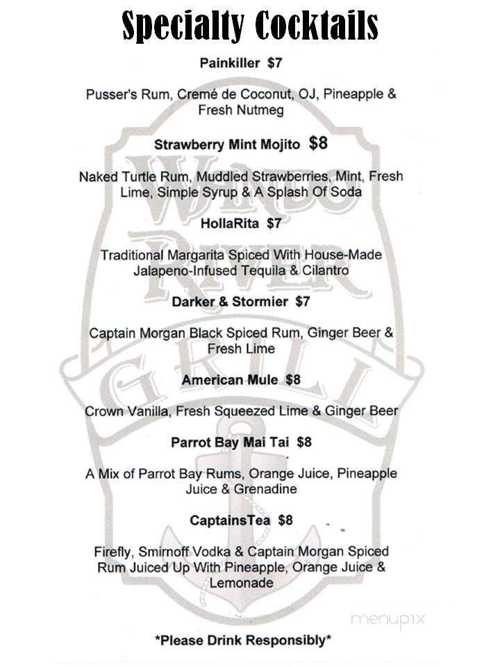 Wando River Grill - Mount Pleasant, SC menu_pic