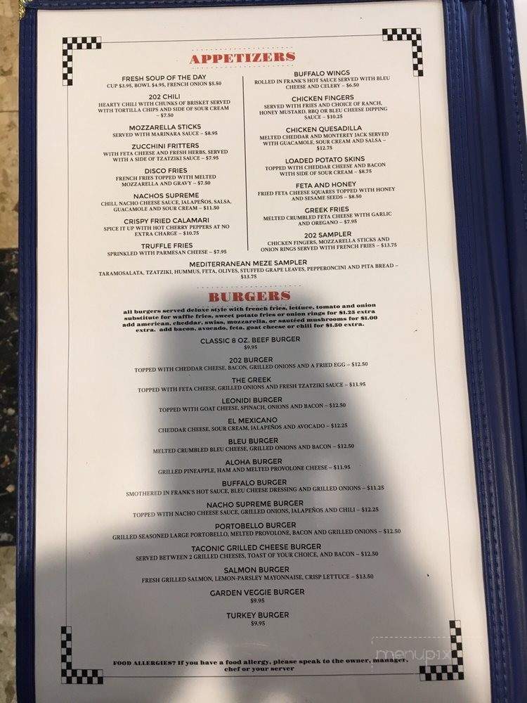 202 Diner - Cortlandt, NY menu_pic