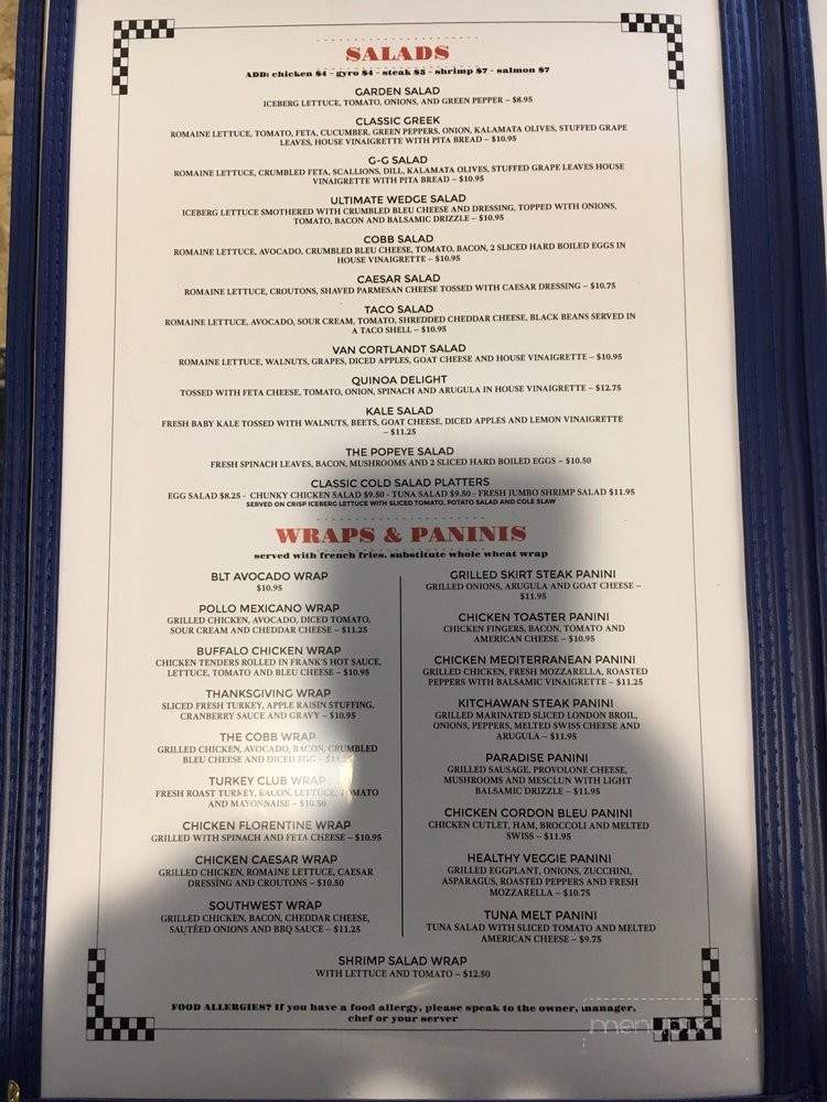 202 Diner - Cortlandt, NY menu_pic