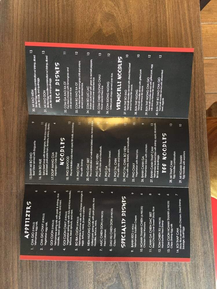 Chopstix Vietnamese Kitchen - Flagstaff, AZ menu_pic