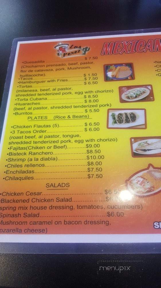 Los Perez - Fort Worth, TX menu_pic