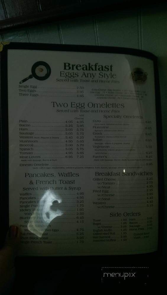 Ernesto's Diner - Owego, NY menu_pic