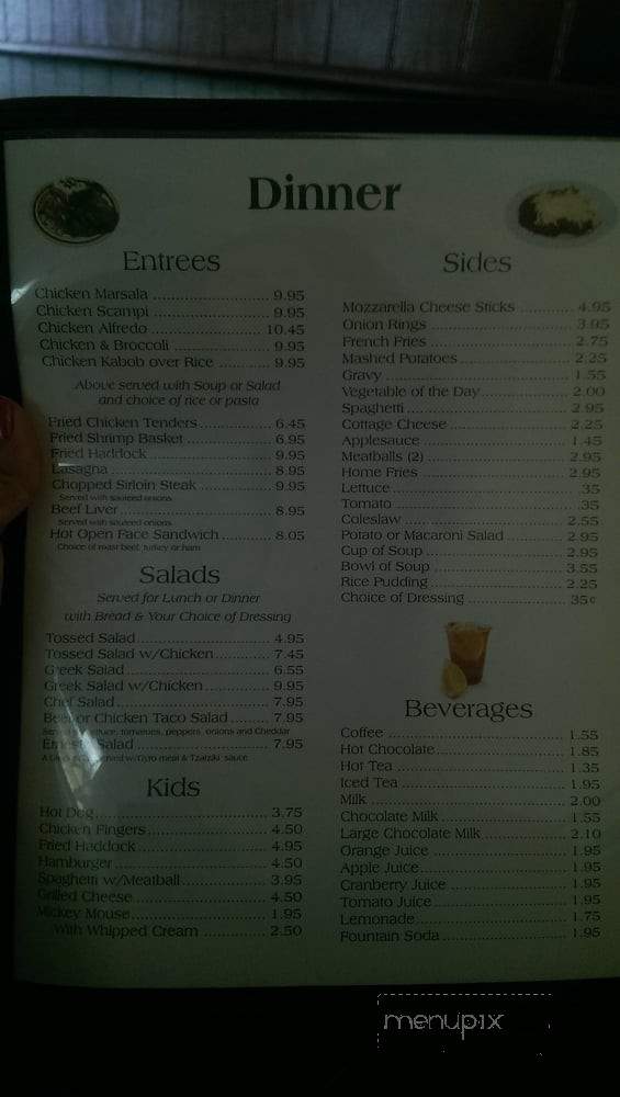 Ernesto's Diner - Owego, NY menu_pic