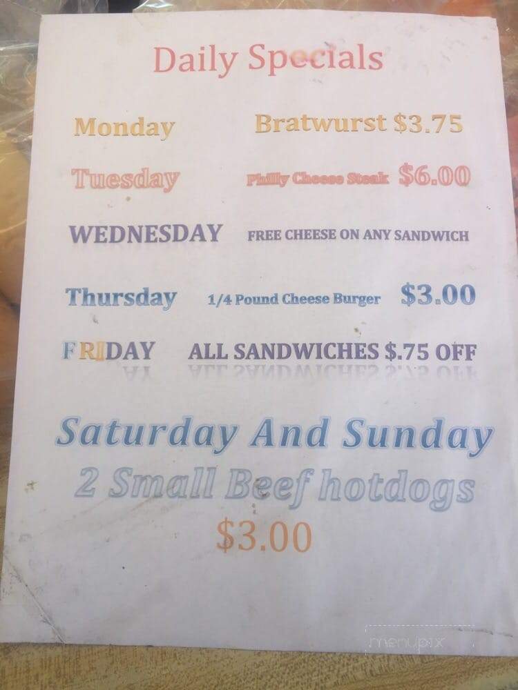Bunny & Michelle's Brats & Such - Columbus, OH menu_pic