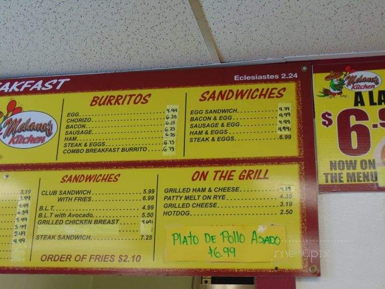 Melano's kitchen - Riverside, CA menu_pic