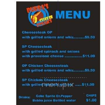 Bubbas Cheese Steaks - Maricopa, AZ menu_pic
