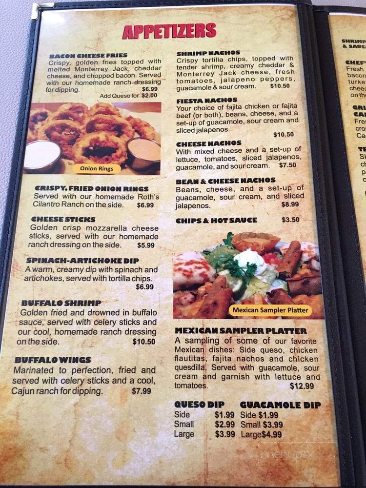 Roth's Seafood & Steakhouse - Wills Point, TX menu_pic