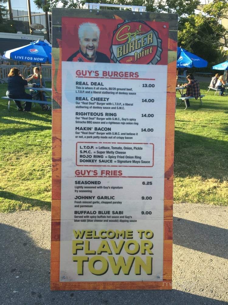 Guy's Burger Joint - Mountain View, CA menu_pic