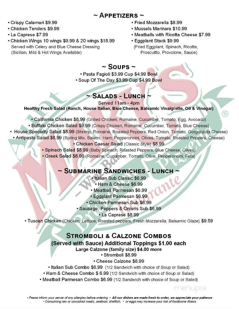 Aunt Mary's Brickoven Pizzeria - Port St Lucie, FL menu_pic