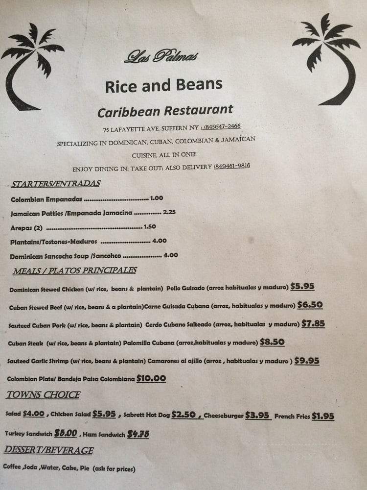 Las Palmas Rice & Beans - Suffern, NY menu_pic