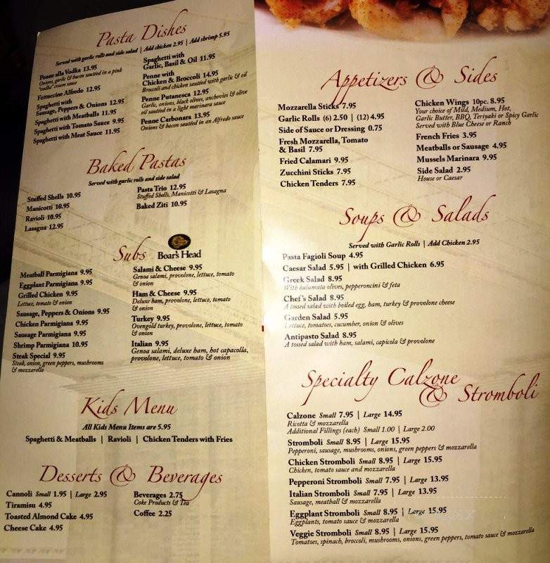 Ferrara Pizza & Pasta - Clyde, NC menu_pic