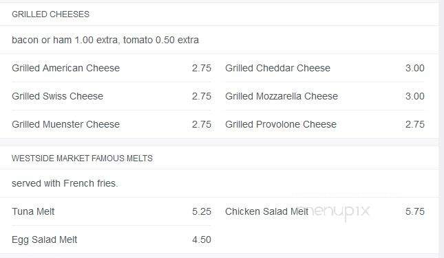 West Side Market Place - New York, NY menu_pic