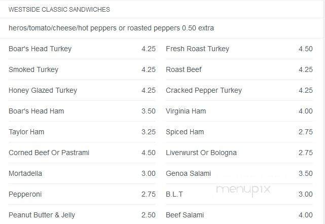 West Side Market Place - New York, NY menu_pic