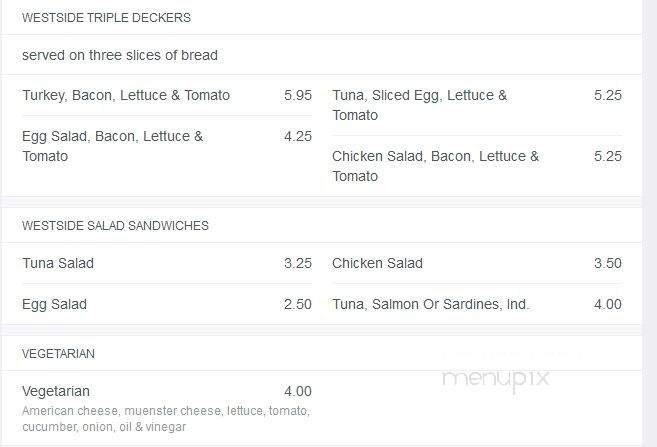 West Side Market Place - New York, NY menu_pic