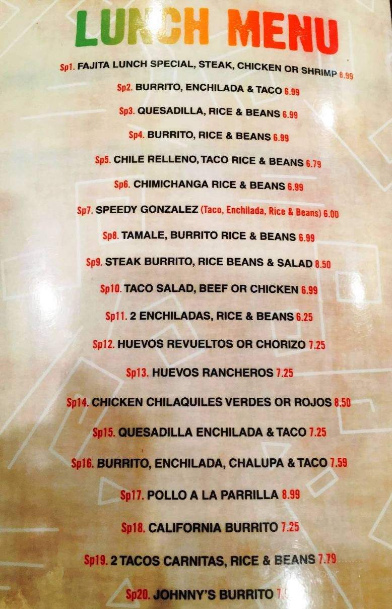 Los Cabos Mexican Grill - Navarre, FL menu_pic