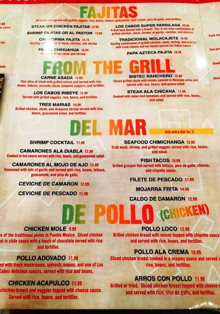 Los Cabos Mexican Grill - Navarre, FL menu_pic