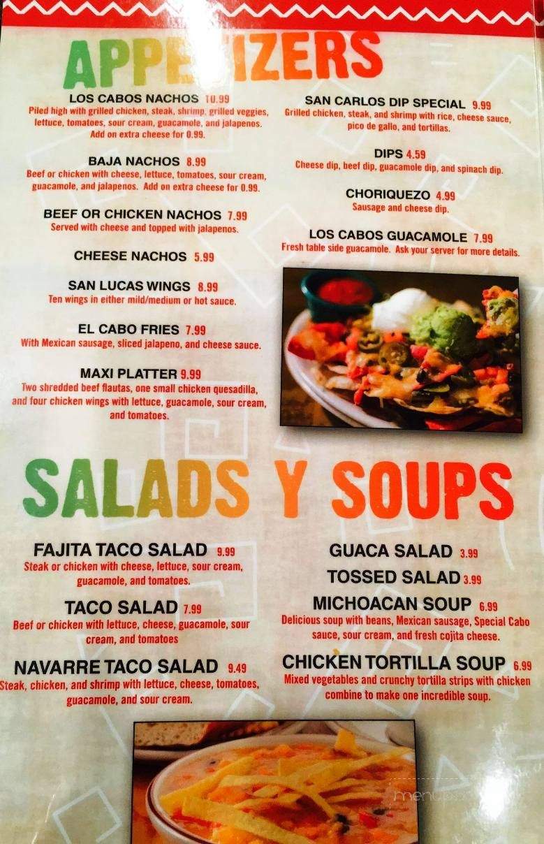 Los Cabos Mexican Grill - Navarre, FL menu_pic