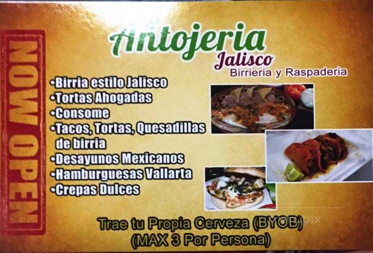 La Antojeria Jalisco - Fort Worth, TX menu_pic