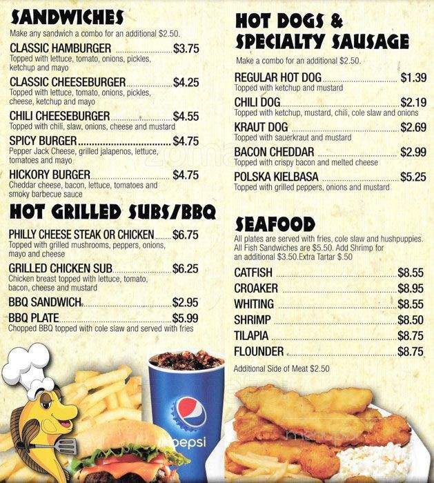 Annie's Fish & Fixin's - Concord, NC menu_pic