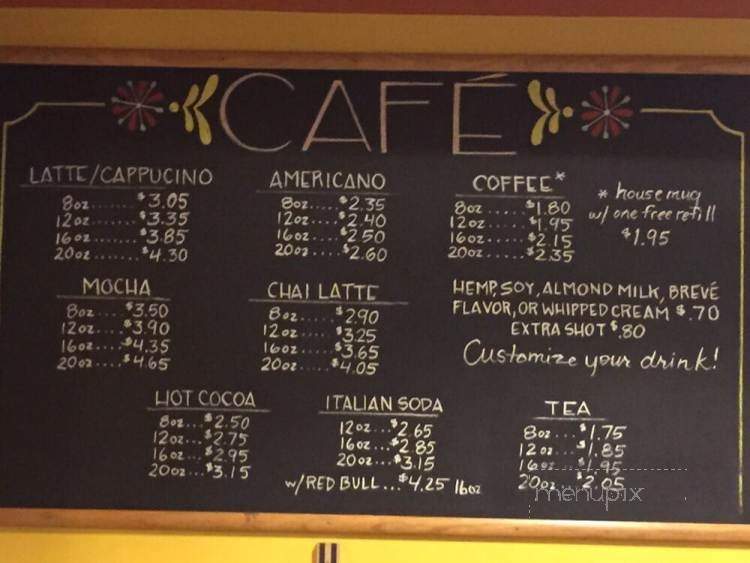 Phoebe's Pastry Cafe - Olympia, WA menu_pic