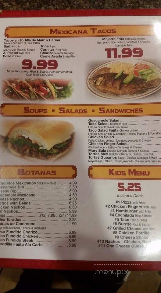 Potrillos Mexican Restaurant - Ardmore, OK menu_pic