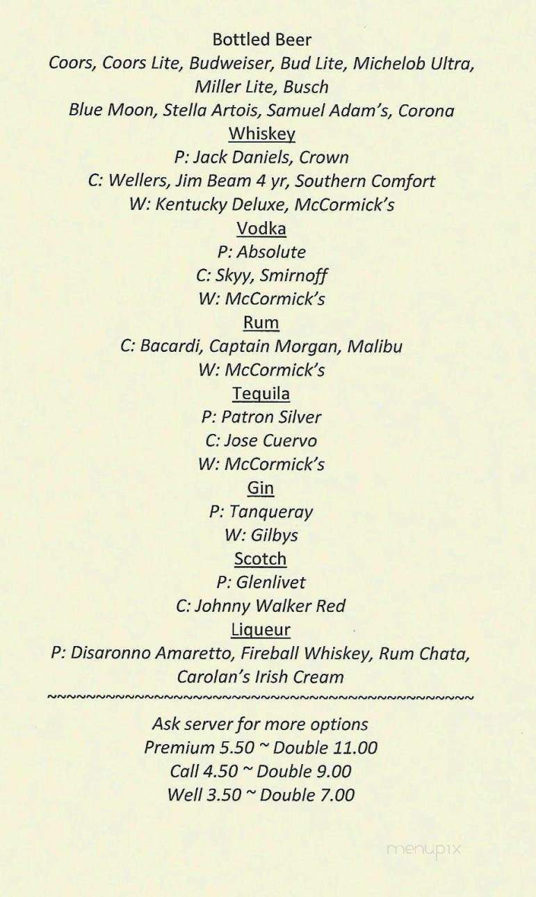 Stockyard Restaurant - Fredonia, KS menu_pic