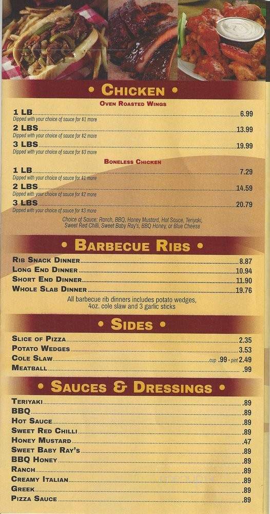 Jimmy J's Pizza - Madison Heights, MI menu_pic