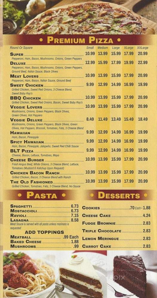 Jimmy J's Pizza - Madison Heights, MI menu_pic