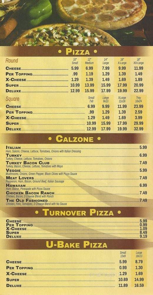 Jimmy J's Pizza - Madison Heights, MI menu_pic