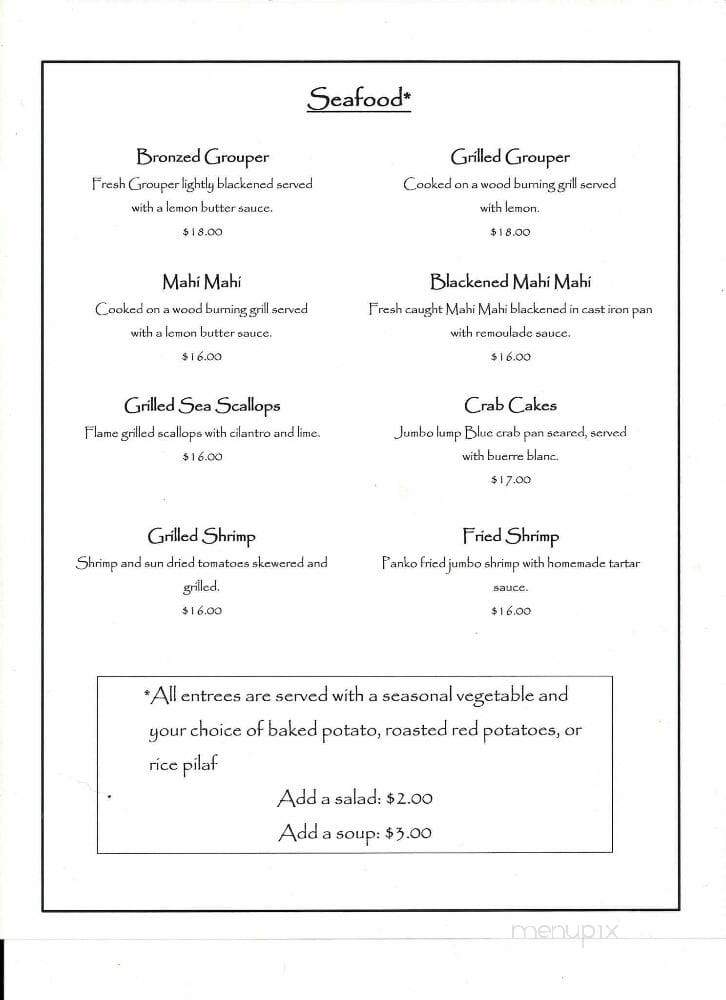 The 406 On Duval - Live Oak, FL menu_pic