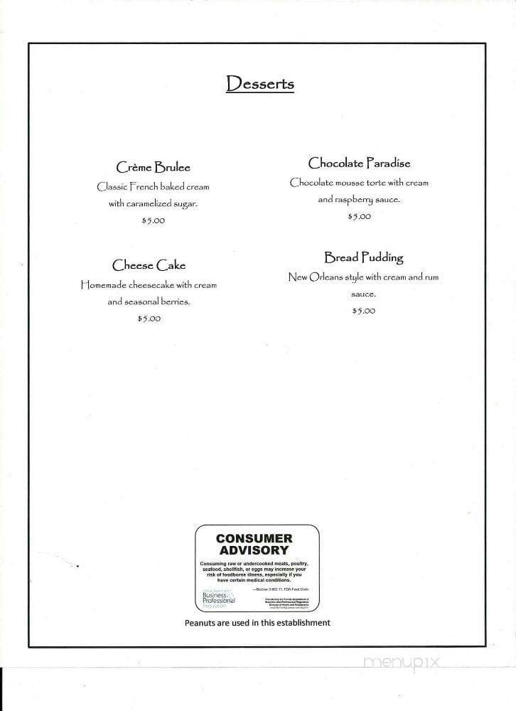The 406 On Duval - Live Oak, FL menu_pic