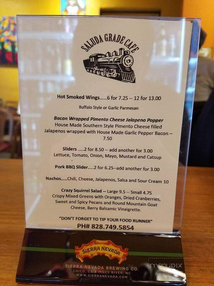 Green River Brew Depot - Saluda, NC menu_pic