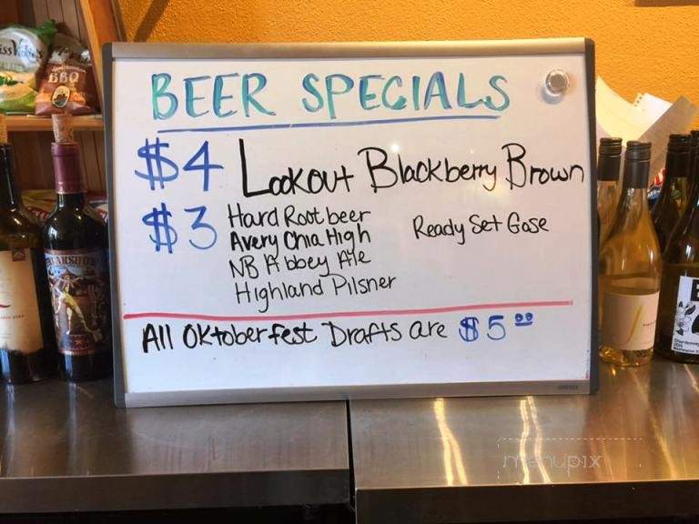 Green River Brew Depot - Saluda, NC menu_pic