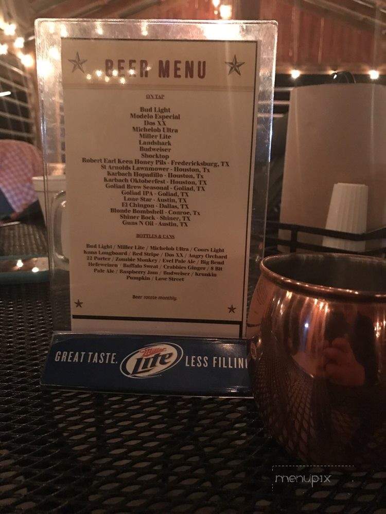 Republik BBQ & Brew - Beeville, TX menu_pic