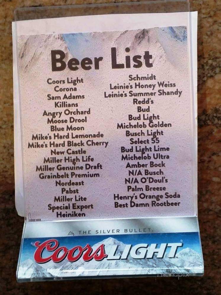 McBees On The Lake - Ogilvie, MN menu_pic