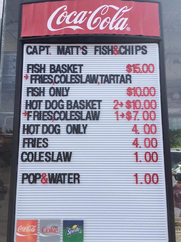 Captain Matts Fish and Chips - Copper Harbor, MI menu_pic