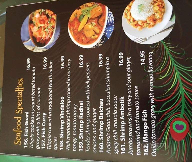 Namaste India - Chesterton, IN menu_pic